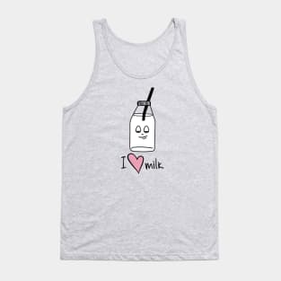 Cartoon bottle of milk Tank Top